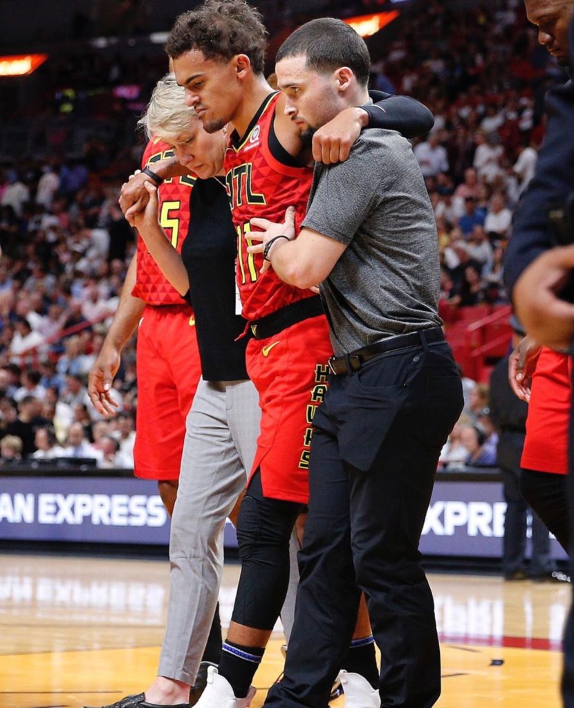 Hawks lose Trae Young to ankle injury