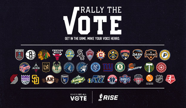 Sacramento Kings-led Voter Registration Coalition “Rally the Vote” Grows to Over 35 Profession​al Sports