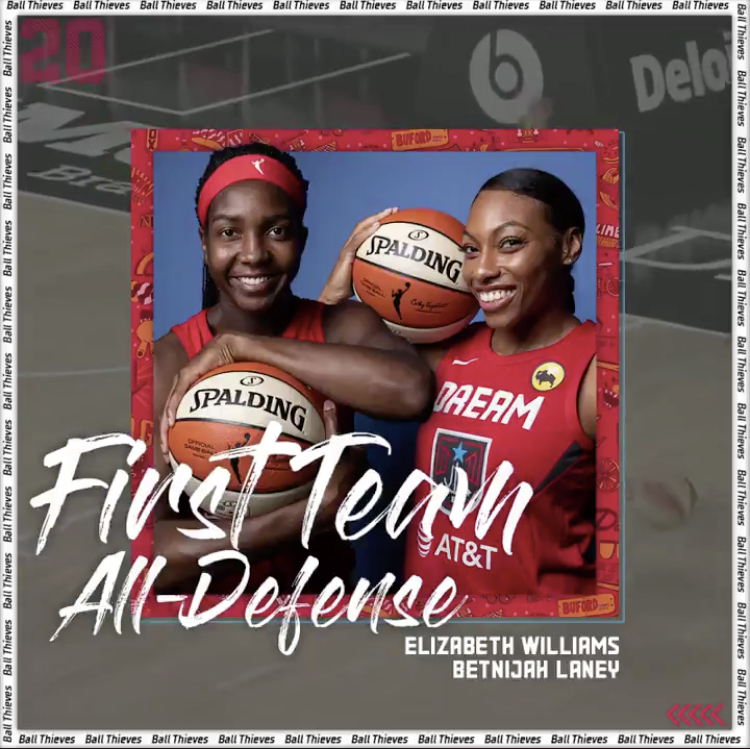 Dream Williams and Laney named All-Defensive First Team Honors