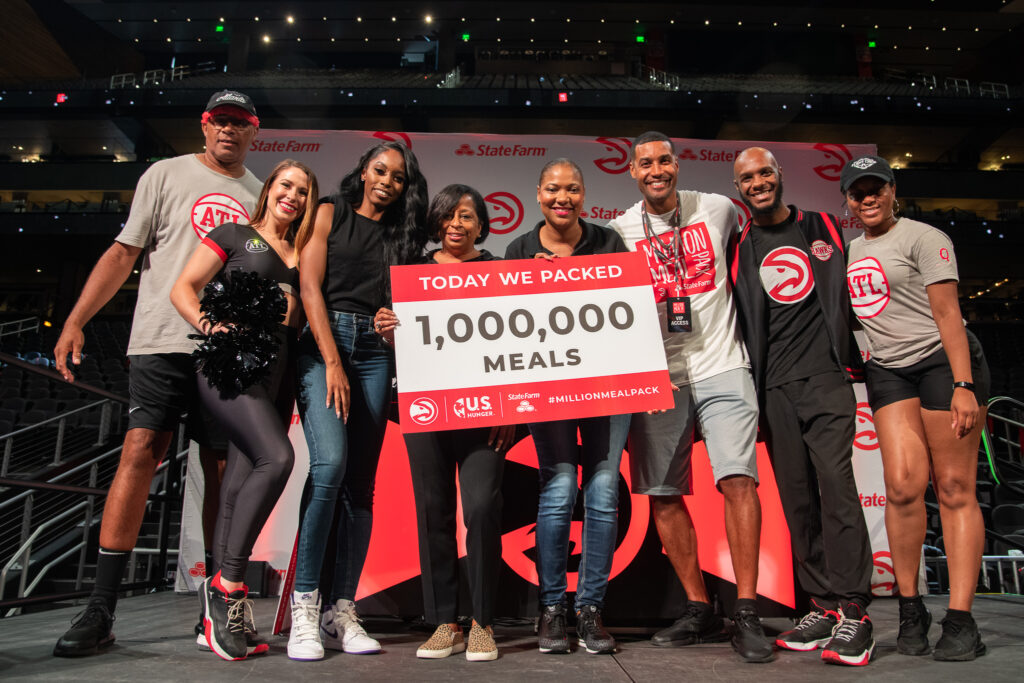 Hawks and State Farm® Rally 5,000 Volunteers Pack More Than One Million Meals to Fight Food Insecurity