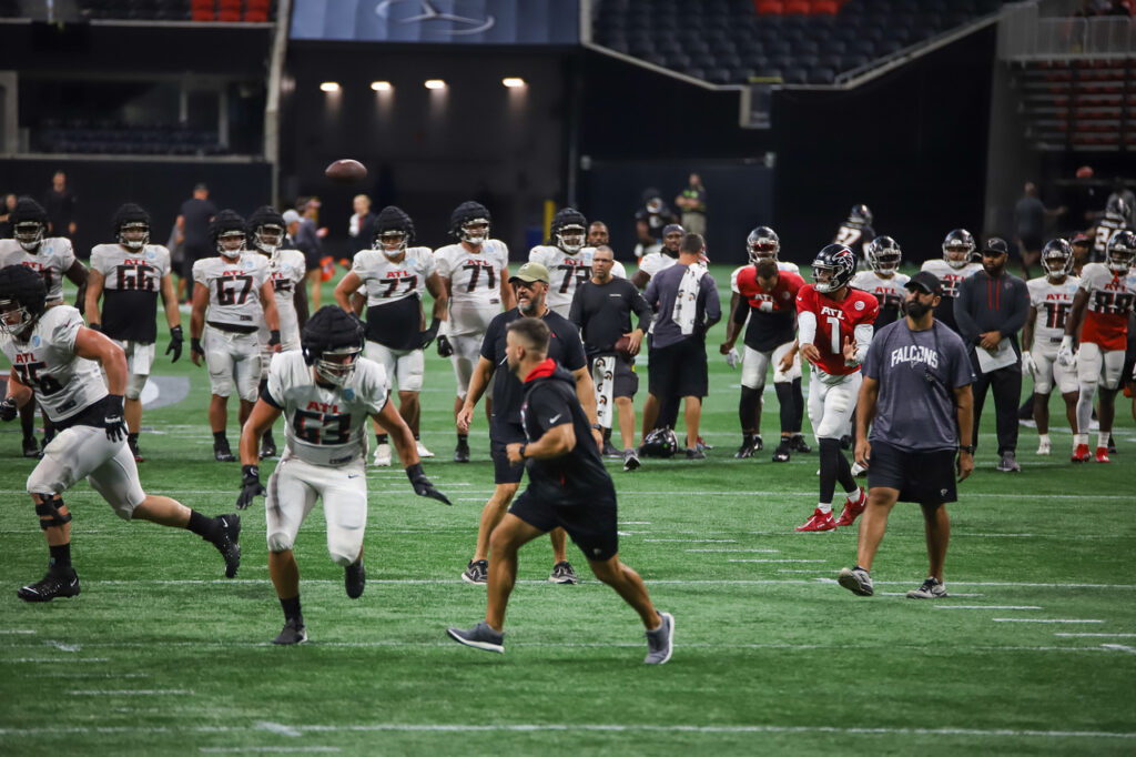 Falcons Training Camp : Open Practice at Mercedes-Benz