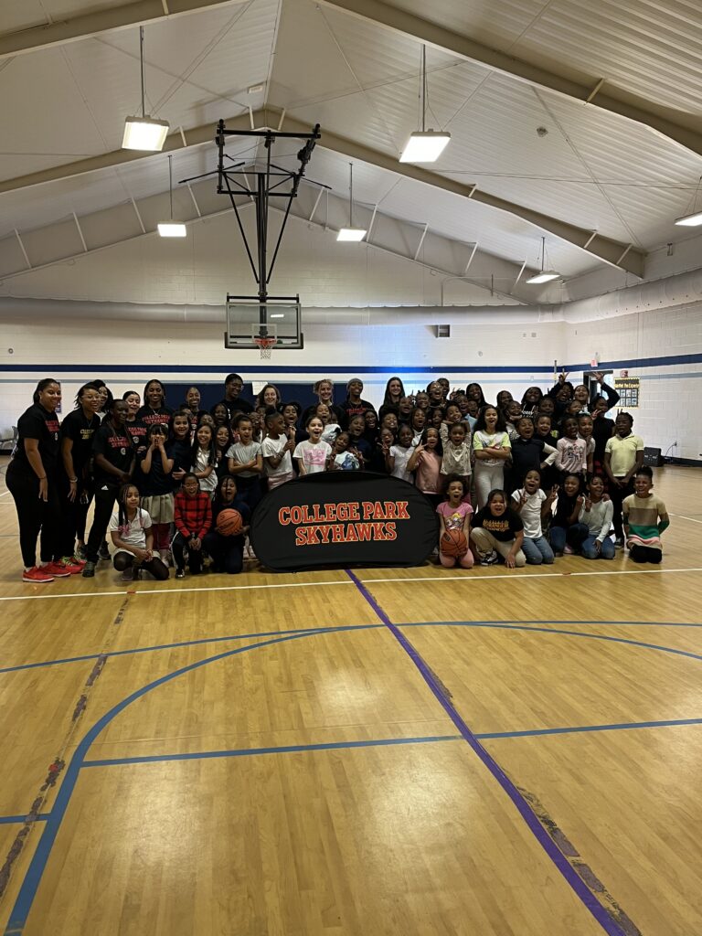 NATIONAL GIRLS AND WOMEN IN SPORTS DAY: SKYHAWKS HOST YOUTH BASKETBALL CLINIC FOR 60 GIRLS