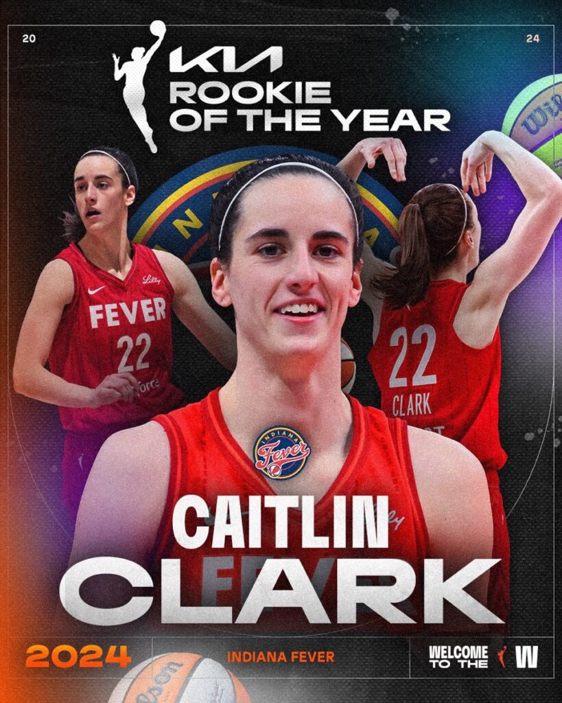 Near-Unanimous Vote Names Caitlin Clark 2024 WNBA Rookie of the Year