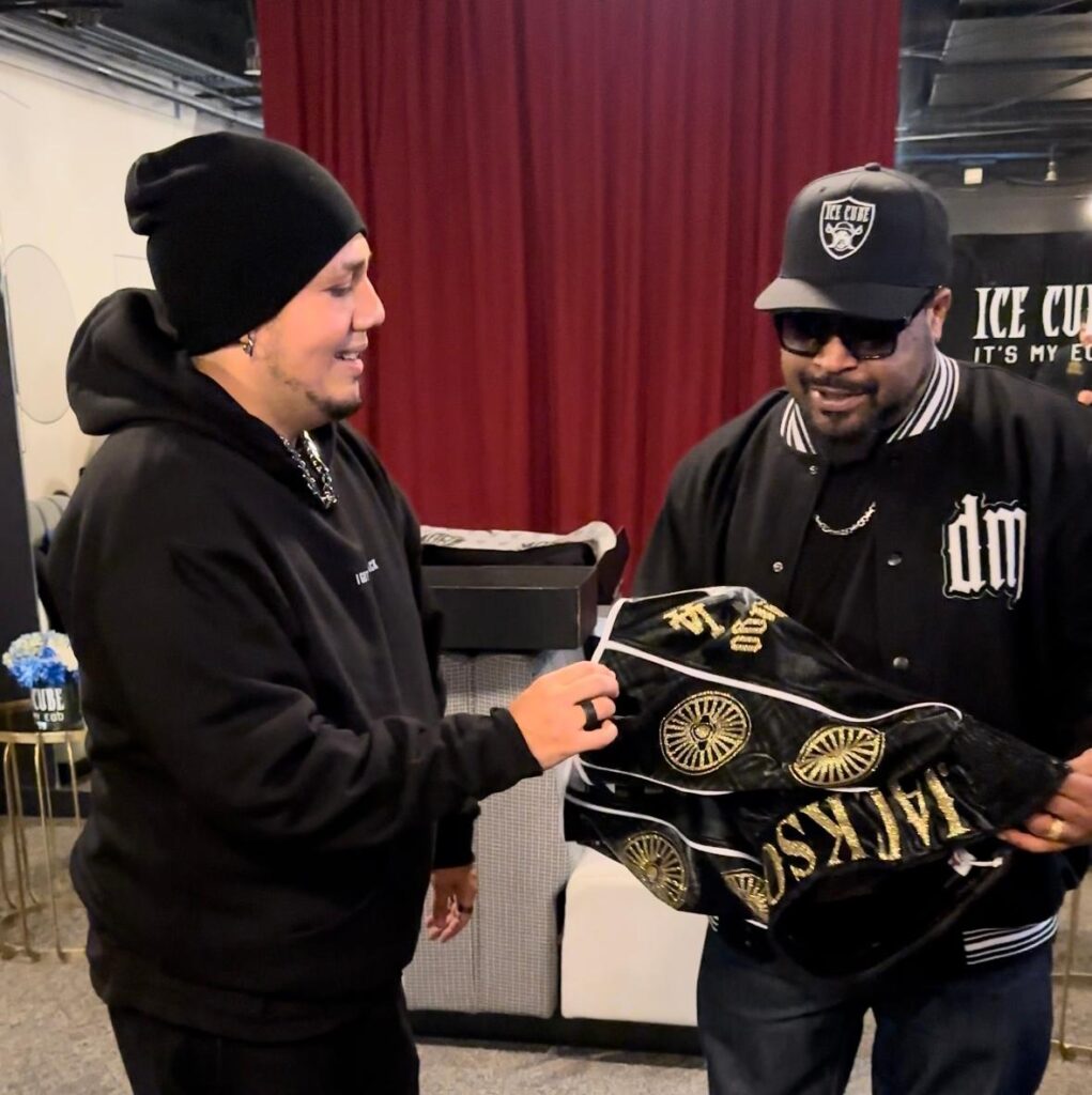 Boxing Designer Javier Zinzun Jr. Honors Ice Cube with Custom Gear at Album Launch Event