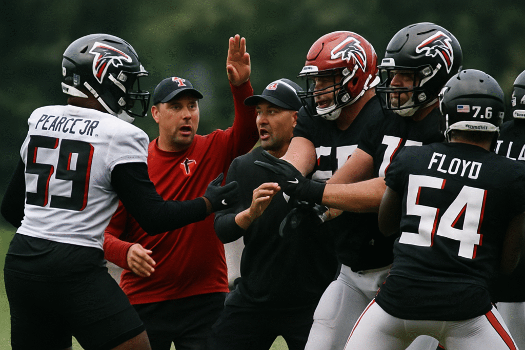 James Pearce Jr. at Center of Heated Falcons Camp Skirmishes
