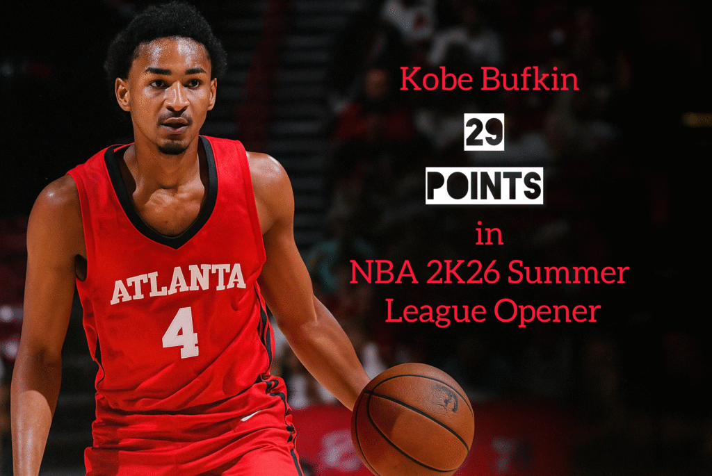 Bufkin Shines as Hawks Defeat Heat 105–98 in NBA 2K26 Summer League Opener