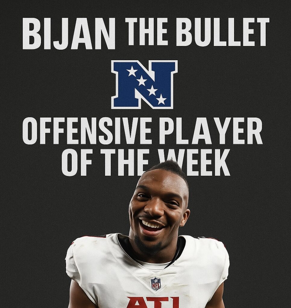Bijan the Bullet: Falcons Star Runs Away with NFC Offensive Player of the Week Honors