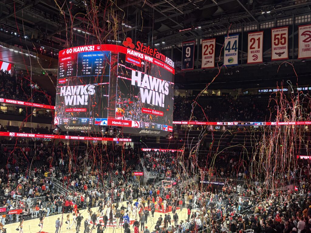 Hawks Hold Off 76ers Late, Win Seventh Straight vs. Philadelphia