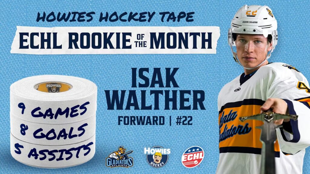Walther Named ECHL Rookie of the Month for December