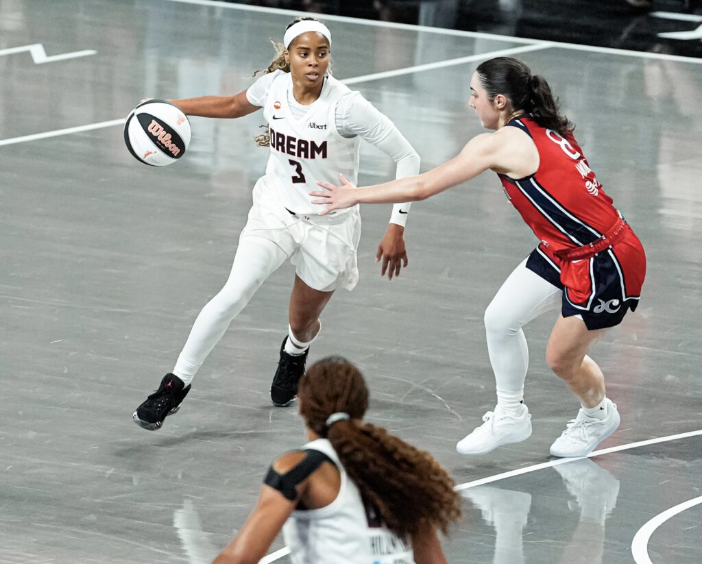 Dream Dominate Mystics on Pride Night, Roll to 109-77 Victory