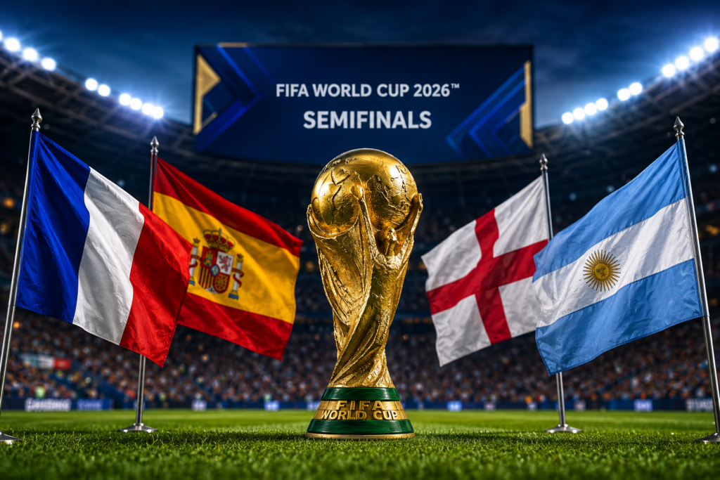 FIFA World Cup Semifinals Take Center Stage: Four Soccer Giants Battle for Spot in Final