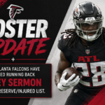 Falcons Place Running Back Trey Sermon on Reserve/Injured List