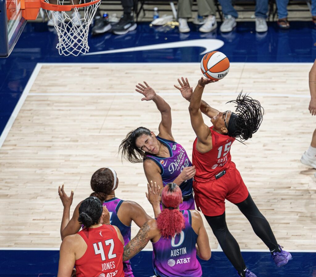Gray Climbs Dream Scoring List in Loss to Mystics