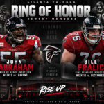 Falcons Announce John Abraham, Bill Fralic as Newest Members of Ring of Honor