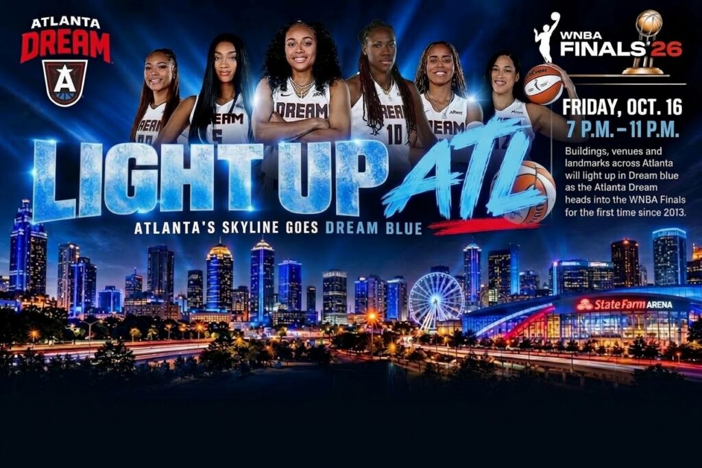 All For the A: City Skyline to Shine Dream Blue for Historic WNBA Finals